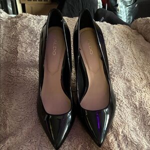 ALDO Shiny Black Heels for Women